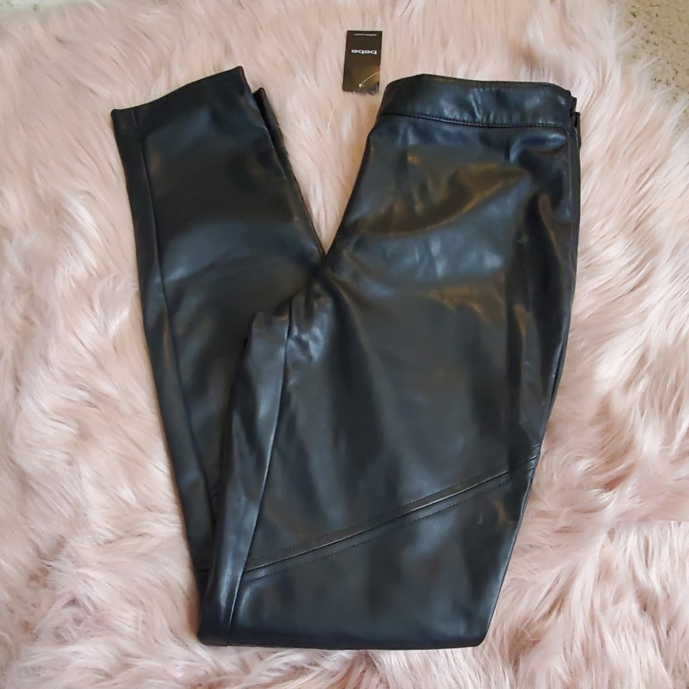 Faux leather Bebe pants
